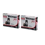 Vetmax plus 4 comprimidos vermifugo vetnil combo 2 caixas validade 07/22