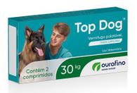 Top Dog Vermífugo para cães até 30kg 2 comprimidos Ourofino
