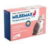 Milbemax Para Gatos Com Peso Ate 2 Kg / 1 Blister Com 2 Comprimidos Elanco