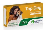 Top Dog Vermífugo para cães até 10kg 4 comprimidos Ourofino