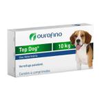 Vermifugo Ouro Fino Top Dog para Cães de até 10kg 4 Comprimidos Ourofino