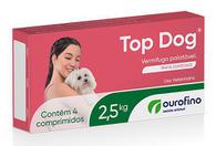 Top Dog Vermífugo para cães até 2,5kg 4 comprimidos Ourofino