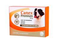Canex Premium 3,6g Vermifugo Cães Até 40kg 2 Comprimido Ceva
