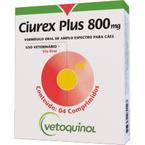 Ciurex Plus 800 mg Vermífugo para cães 4 comprimidos Vetoquinol