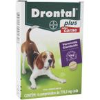 Vermífugo Drontal Plus 10 Kg Carne 04 Comprimidos Bayer