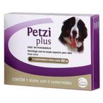 Vermífugo Petzi Plus para Cães de 10 a 40Kg 2 Comprimidos Ceva