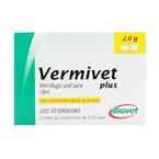 Vermífugo Vermivet Plus 30kg 2 Comprimidos Biovet