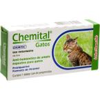 Vermífugo Chemital para Gatos 04 Comprimidos Chemitec