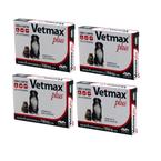 Vetmax plus 4 comprimidos vermifugo vetnil combo 4 caixas validade 07/22