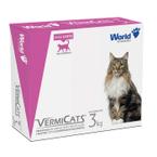 Vermífugo VermiCats 600mg para Gatos 4 Comprimidos