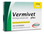 Vermífugo Vermivet Plus Biovet 2g Com 2 Comprimidos
