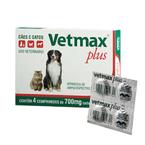 Vermífugo Vetmax Plus 4 Comprimidos Vetnil