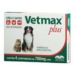 Vetmax plus 4 comprimidos vermifugo vetnil validade 07/22