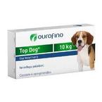 Vermifugo Ouro Fino Top Dog Para Cães De Até 10kg 4 Comprimidos