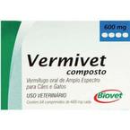 Vermífugo Vermivet Composto 4 Comprimidos Biovet