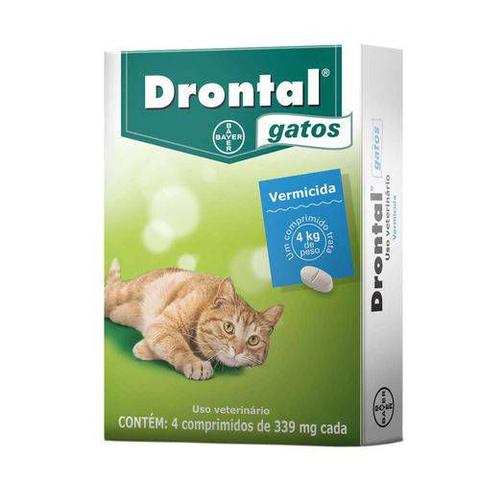 Imagem de Vermífugo Drontal Para Gatos 4 Comprimidos