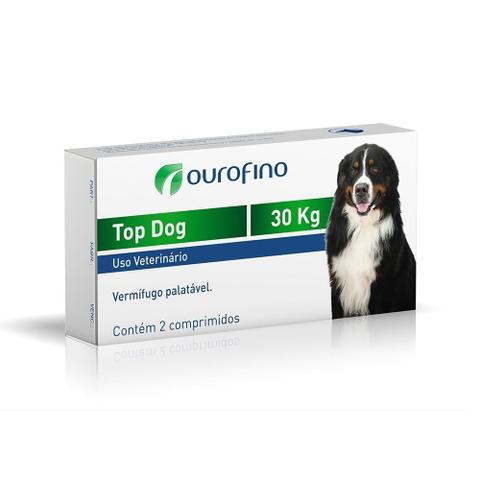 Imagem de Vermífugo Top Dog 30kg 2 comprimidos - Ourofino