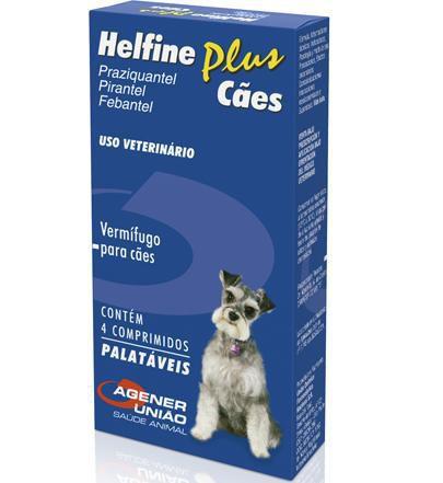 Imagem de Helfine plus Cães 4 comprimidos - Agener União