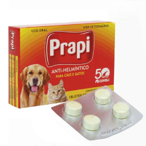 Imagem de Prapi - Vermífugo para Cães e Gatos - Coveli (4 comprimidos)