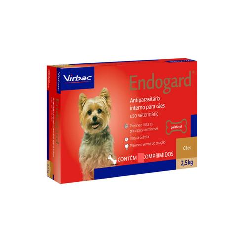 Imagem de Endogard Vermifugo Cães 2,5 Kg Caixa 6 Comprimidos Virbac