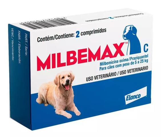 Imagem de Milbemax Vermifugo para cães de 5 a 25 kg 2 comprimidos