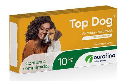 Imagem de Top Dog Vermífugo para cães até 10kg 4 comprimidos