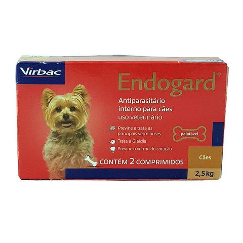 Imagem de Endogard Cães 2,5kg 2 Comprimidos Virbac