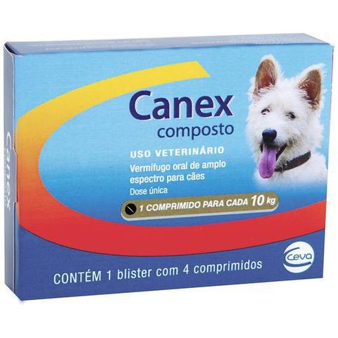 Imagem de Vermifugo Ceva Canex Composto para Cães 4 Comprimidos