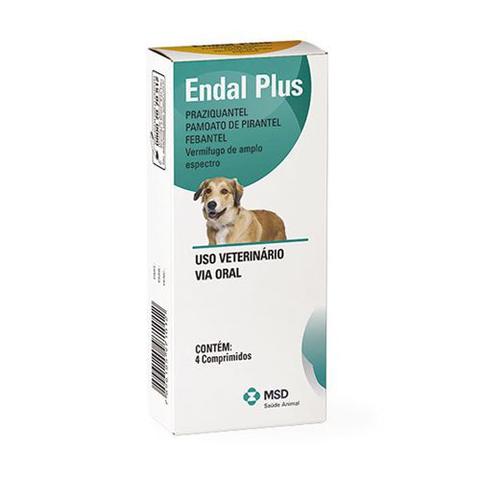 Imagem de Endal Plus Vermífugo para Cães MSD - 4 Comprimidos