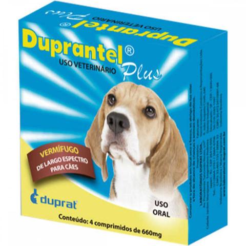 Imagem de Duprantel plus vermífugo para cães - 4 comprimidos