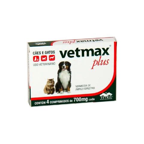 Imagem de Vetmax plus 700 mg (blister c/ 4 comprimidos)