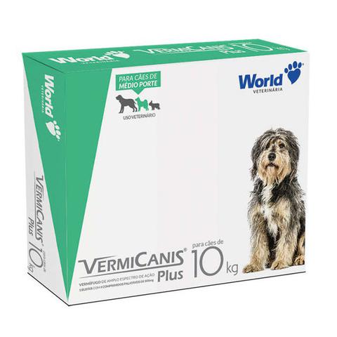 Imagem de Vermífugo Vermicanis Plus 800mg para Cães até 10kg - 4 Comprimidos