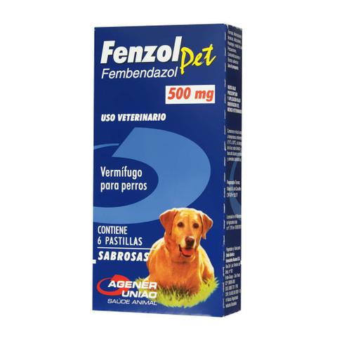 Imagem de Vermífugo Fenzol Pet 500mg 6 Comprimidos - Agener