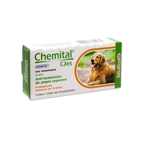 Imagem de Chemital para Cães com 4 comprimidos Chemitec