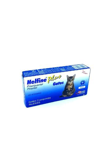 Imagem de Helfine Plus Gatos - Vermífugo - Agener União - 2 Comprimidos - 2 Comprimidos