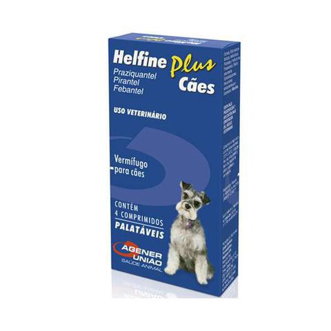 Imagem de Vermífugo Helfine Plus Cães 4 Comprimidos Compre 1 Leve 2