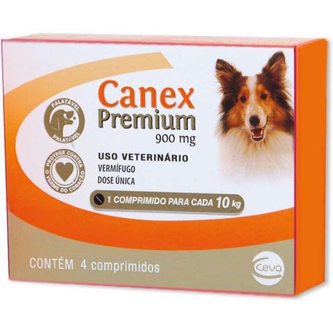 Imagem de Vermífugo Canex Premium 900 mg para Cães 4 comprimidos