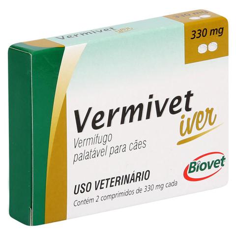 Imagem de Vermífugo Vermivet Iver Biovet 330mg c/ 2 Comprimidos