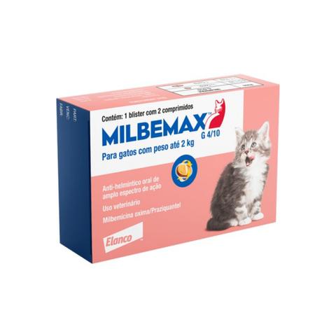 Imagem de Milbemax Gatos até 2Kg Vermifugo 2 Comprimidos