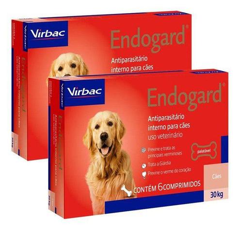 Imagem de Kit 2 Endogard 30kg C/ 6 Comprimidos Para Cães