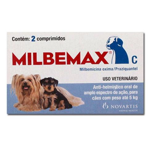 Imagem de Milbemax Cães Até 5 kg - 2 Comprimidos