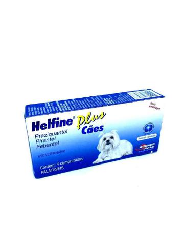 Imagem de Helfine Plus Cães - Vermífugo - Agener União - 4 Comprimidos - 4 Comprimidos