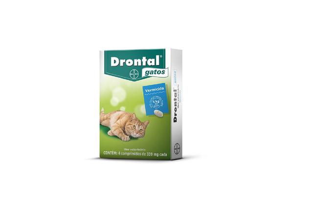 Imagem de Vermifugo Drontal Gatos Para 4 Kg Caixa Com 4 Comprimidos