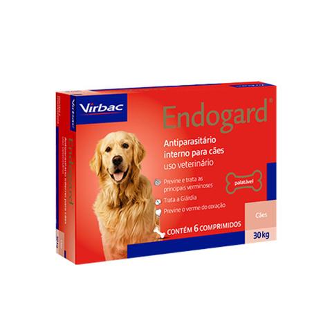 Imagem de Vermífugo Endogard Cães Até 30kg - 6 Comprimidos - Virbac