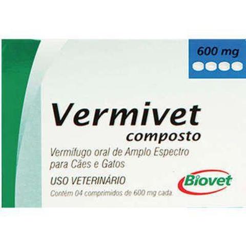Imagem de Vermífugo Vermivet Composto - 4 Comprimidos - Biovet